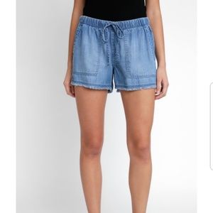 Anthropologie cloth & stone chambray shorts